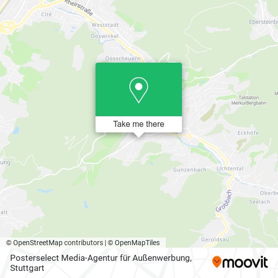 Карта Posterselect Media-Agentur für Außenwerbung