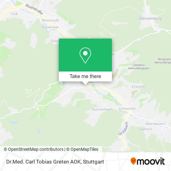 Dr.Med. Carl Tobias Greten AOK map