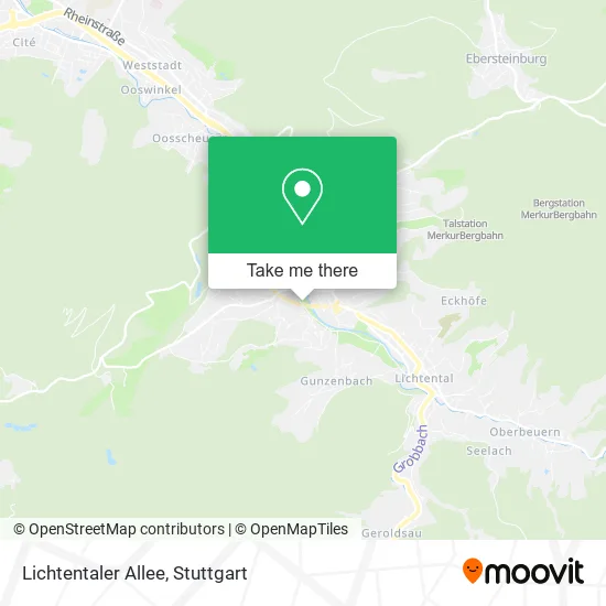 Карта Lichtentaler Allee