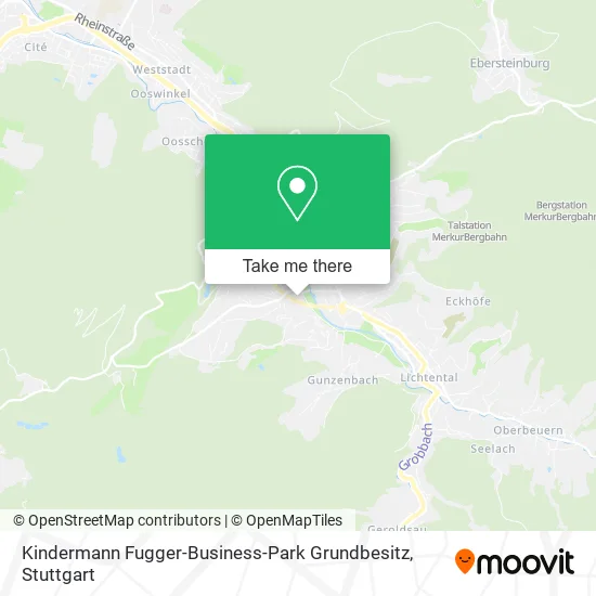 Карта Kindermann Fugger-Business-Park Grundbesitz