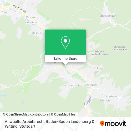 Anwaelte Arbeitsrecht Baden-Baden Lindenberg & Witting map