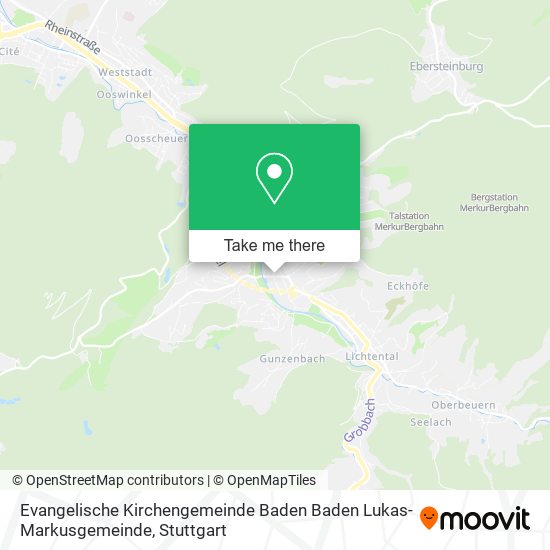 Evangelische Kirchengemeinde Baden Baden Lukas- Markusgemeinde map