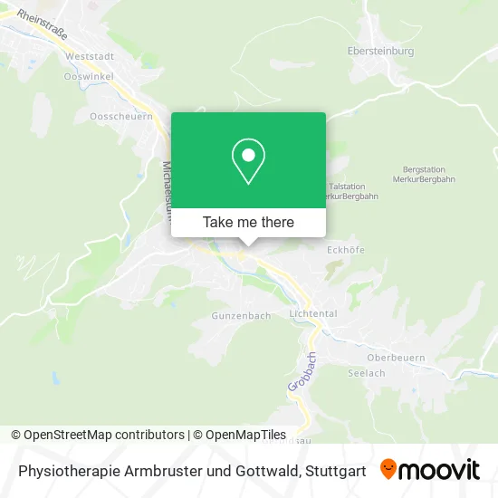 Карта Physiotherapie Armbruster und Gottwald