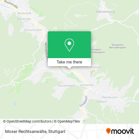 Карта Moser Rechtsanwälte