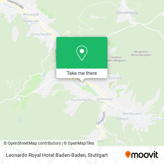 Leonardo Royal Hotel Baden-Baden map