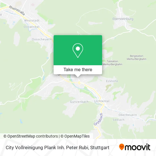 Карта City Vollreinigung Plank Inh. Peter Rubi