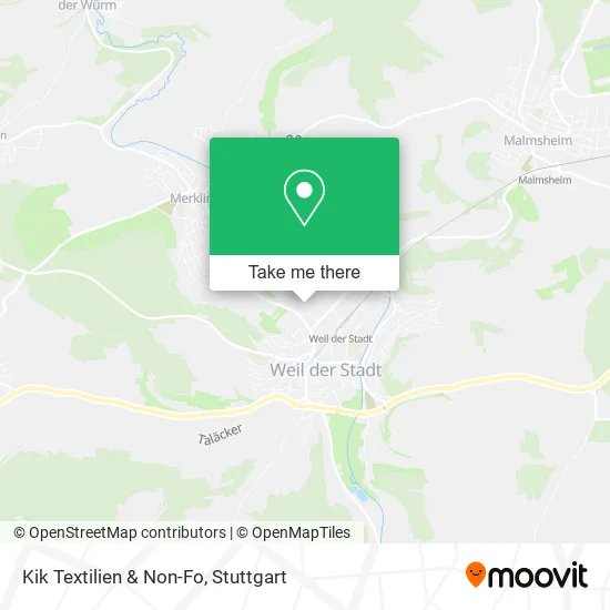 Карта Kik Textilien & Non-Fo