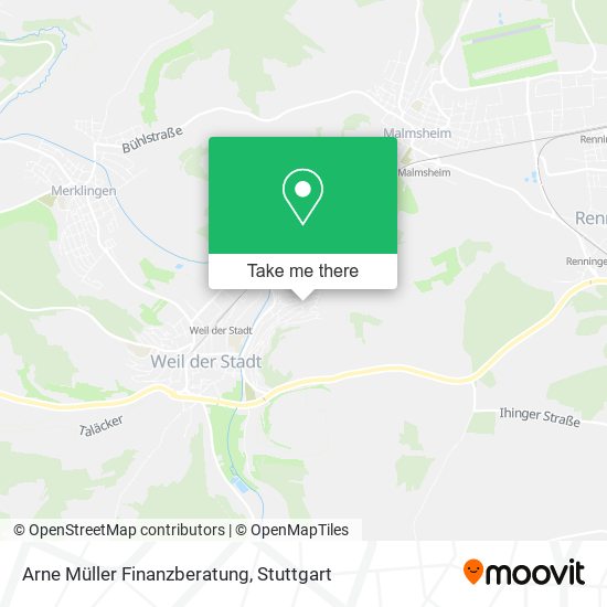 Arne Müller Finanzberatung map