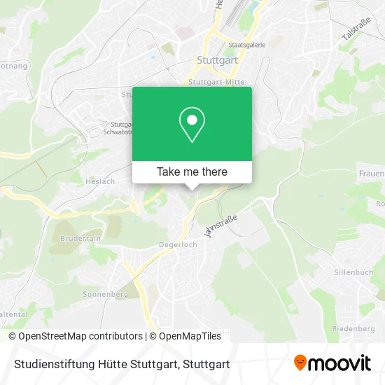 Карта Studienstiftung Hütte Stuttgart