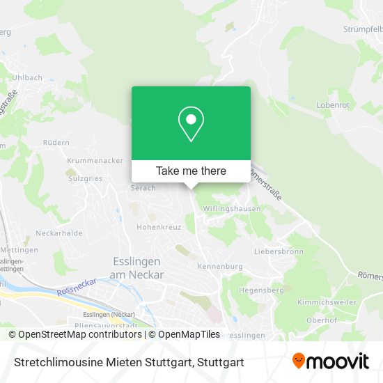 Stretchlimousine Mieten Stuttgart map