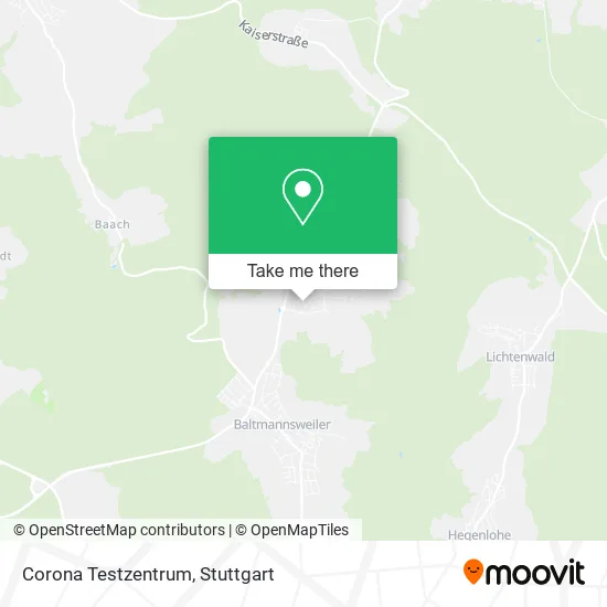 Карта Corona Testzentrum