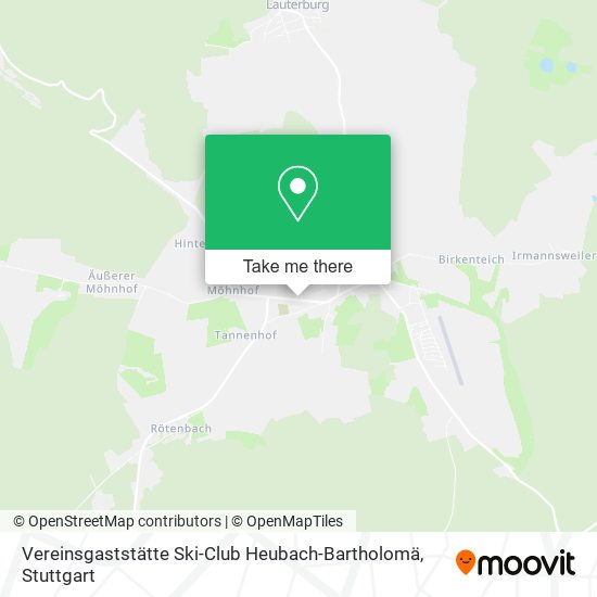 Карта Vereinsgaststätte Ski-Club Heubach-Bartholomä