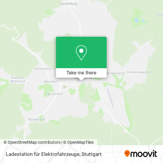 Карта Ladestation für Elektrofahrzeuge