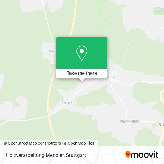 Holzverarbeitung Mendler map