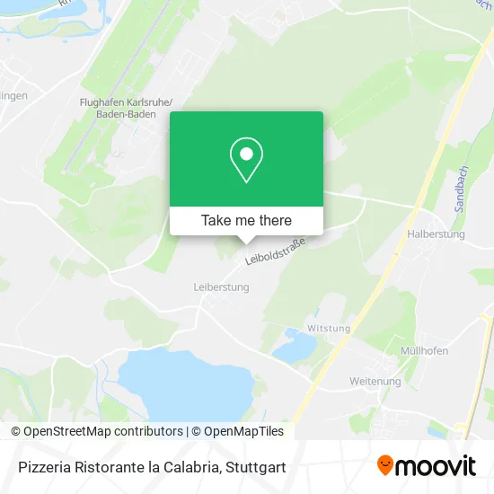 Карта Pizzeria Ristorante la Calabria