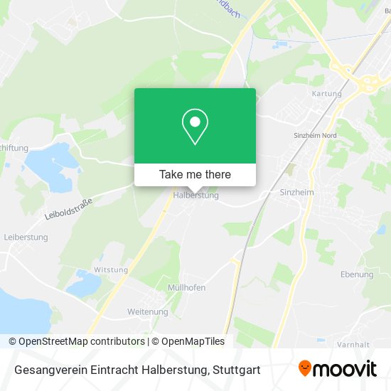 Gesangverein Eintracht Halberstung map