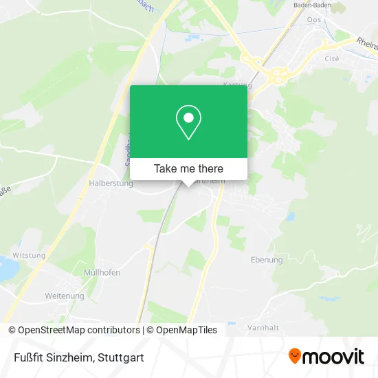Карта Fußfit Sinzheim