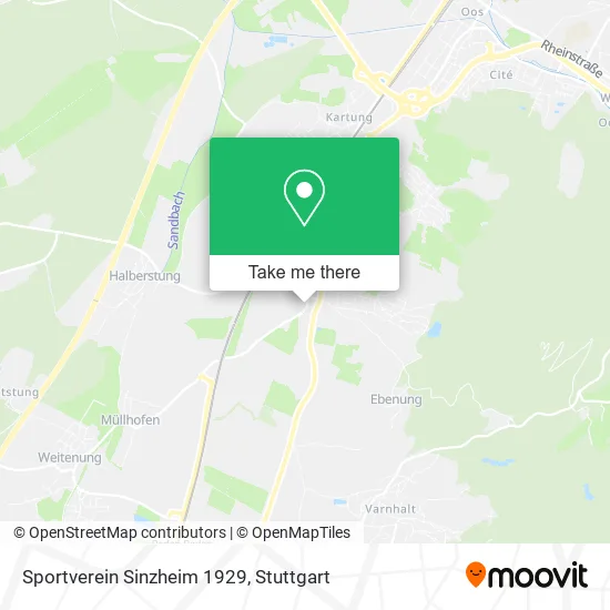 Карта Sportverein Sinzheim 1929