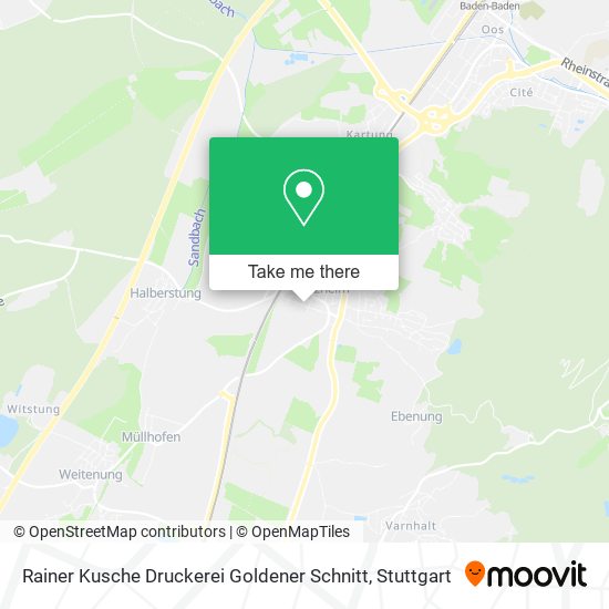 Rainer Kusche Druckerei Goldener Schnitt map