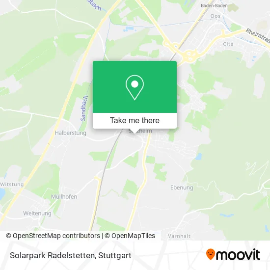 Карта Solarpark Radelstetten