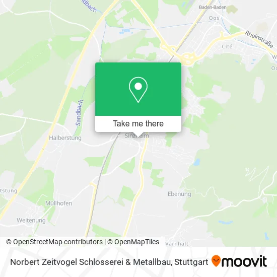 Карта Norbert Zeitvogel Schlosserei & Metallbau