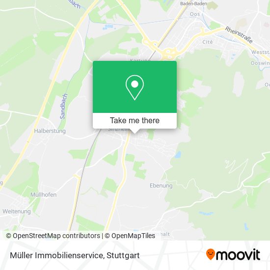 Müller Immobilienservice map