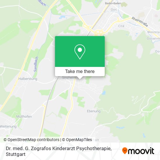 Dr. med. G. Zografos Kinderarzt Psychotherapie map