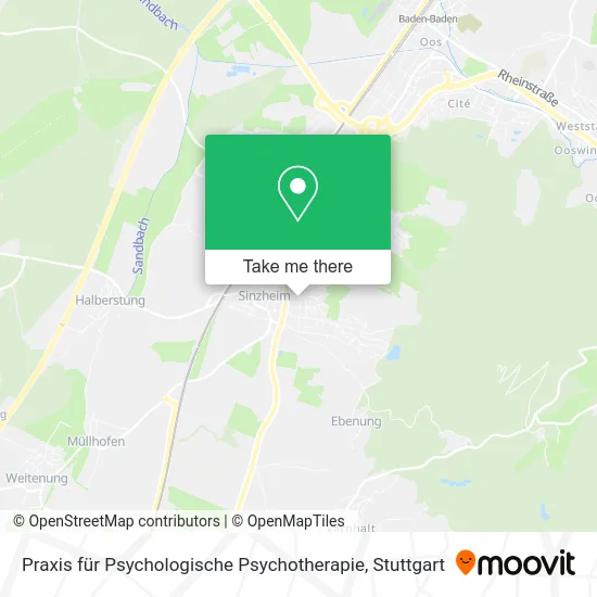 Карта Praxis für Psychologische Psychotherapie