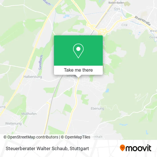 Карта Steuerberater Walter Schaub