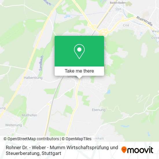 Rohner Dr. - Weber - Mumm Wirtschaftsprüfung und Steuerberatung map