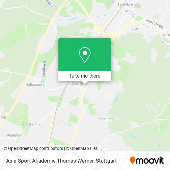 Asia-Sport Akademie Thomas Werner map