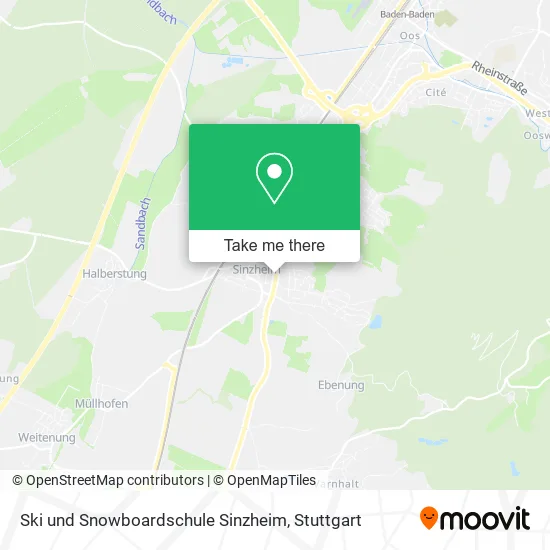 Карта Ski und Snowboardschule Sinzheim