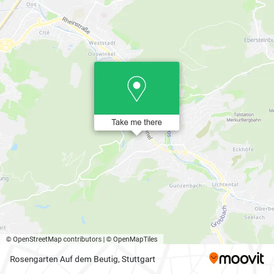 Карта Rosengarten Auf dem Beutig