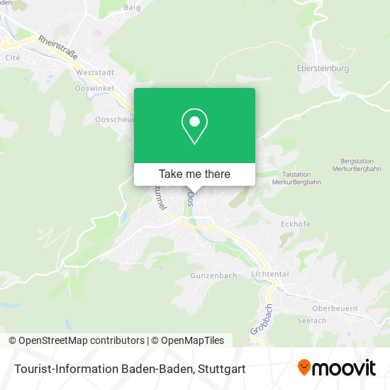 Карта Tourist-Information Baden-Baden