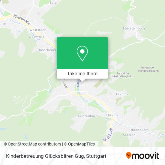 Kinderbetreuung Glücksbären Gug map