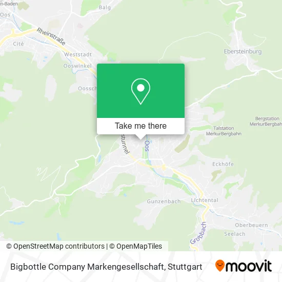 Карта Bigbottle Company Markengesellschaft