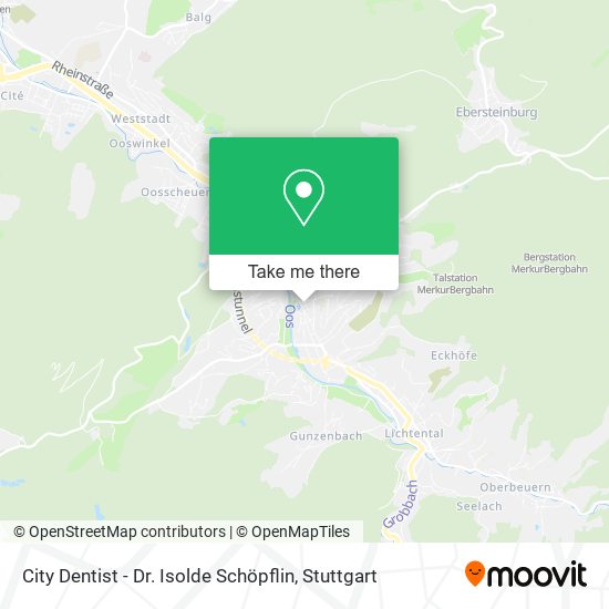 City Dentist - Dr. Isolde Schöpflin map