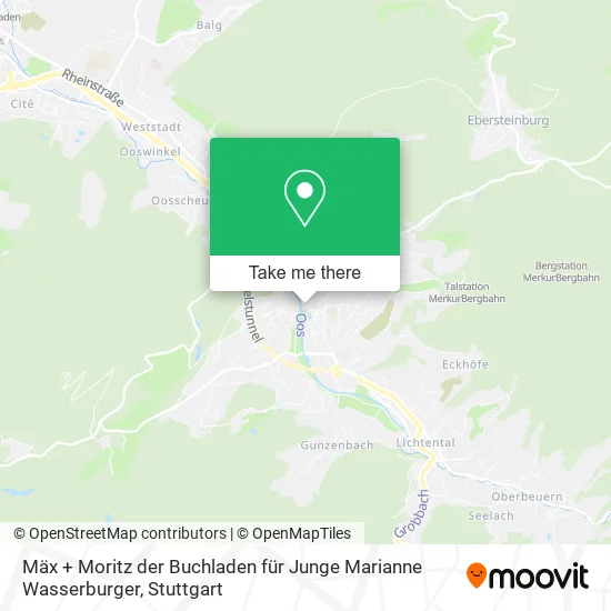 Карта Mäx + Moritz der Buchladen für Junge Marianne Wasserburger