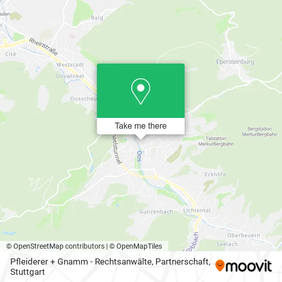 Карта Pfleiderer + Gnamm - Rechtsanwälte, Partnerschaft