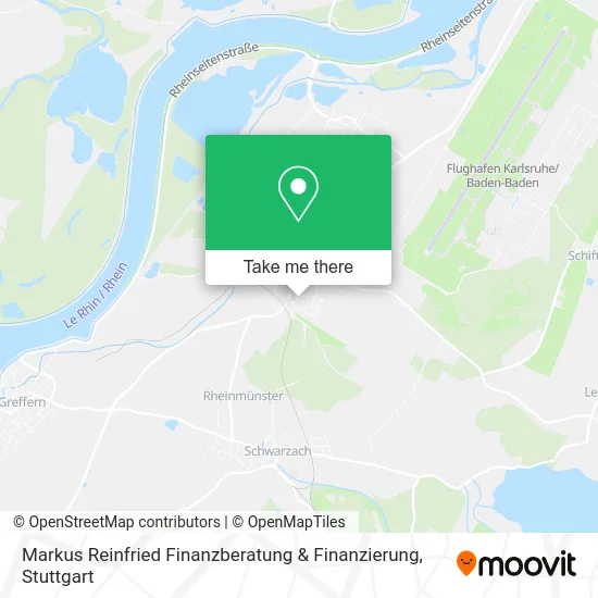 Карта Markus Reinfried Finanzberatung & Finanzierung