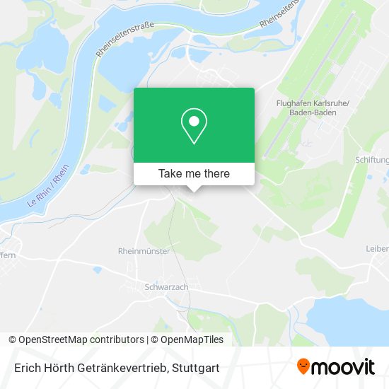 Erich Hörth Getränkevertrieb map