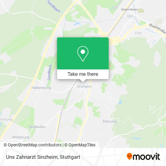 Uns Zahnarzt Sinzheim map