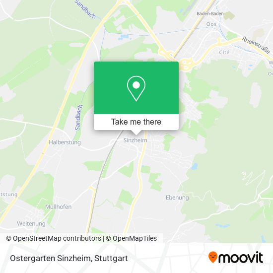 Ostergarten Sinzheim map