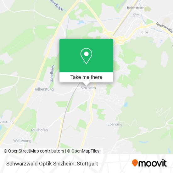 Карта Schwarzwald Optik Sinzheim