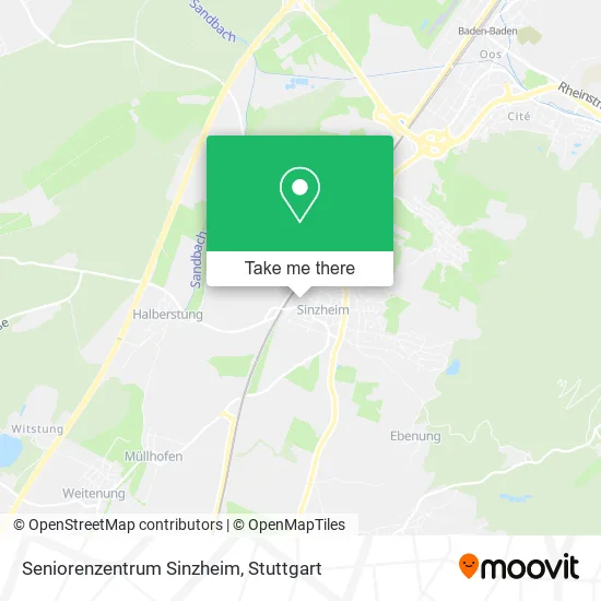 Карта Seniorenzentrum Sinzheim