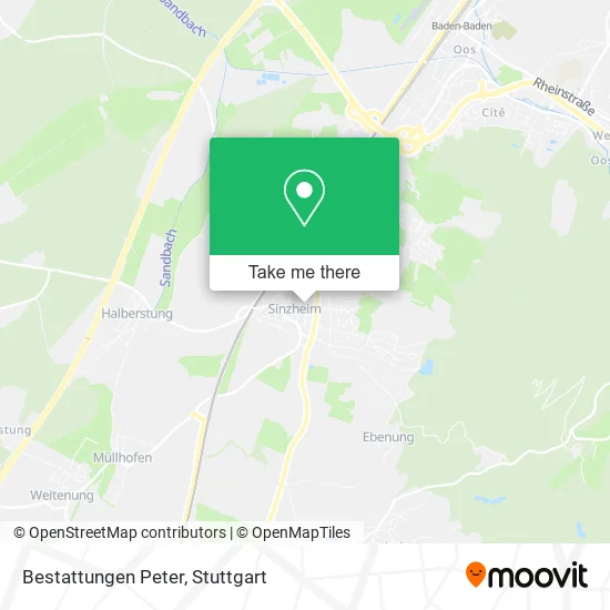 Карта Bestattungen Peter
