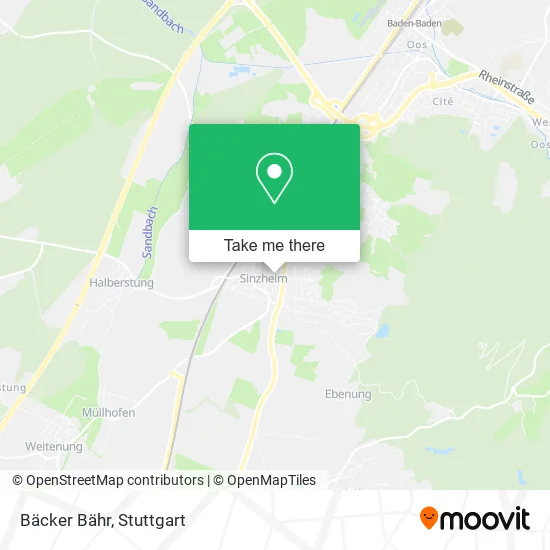 Карта Bäcker Bähr