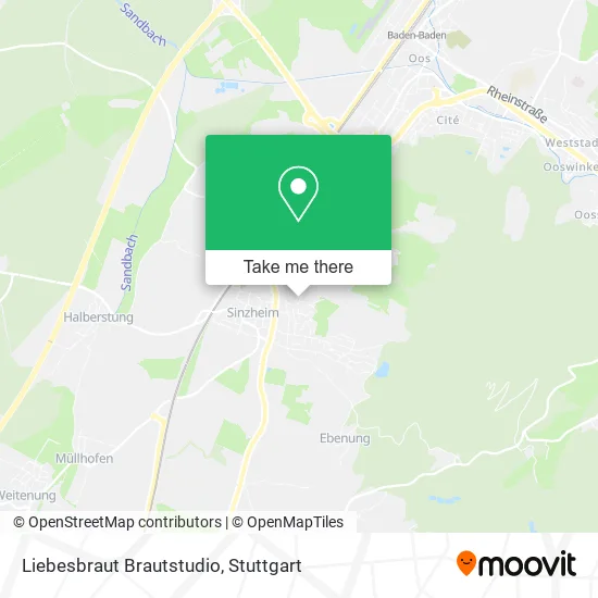 Карта Liebesbraut Brautstudio