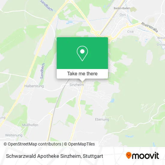 Карта Schwarzwald Apotheke Sinzheim