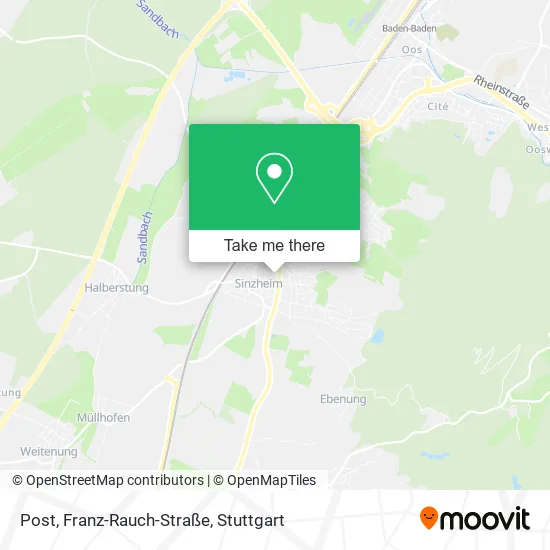 Карта Post, Franz-Rauch-Straße